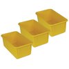 Romanoff Storage Bin, Yellow, 3 PK ROM12103